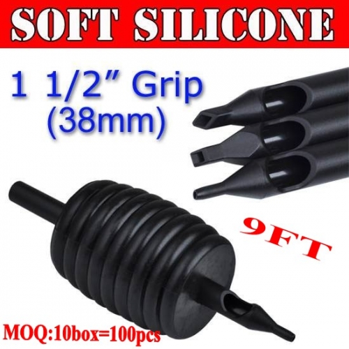100pcs 9FT Soft Silicone Disposable Grips 38MM