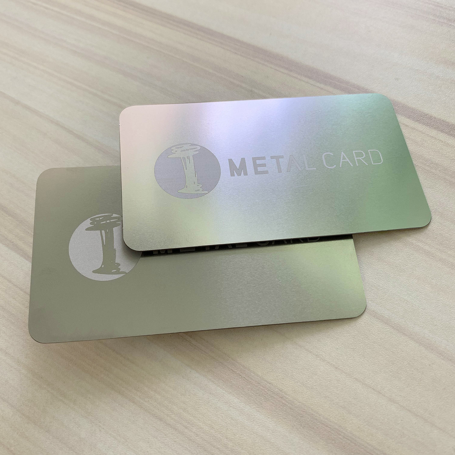Stainless steel silver metal business cards