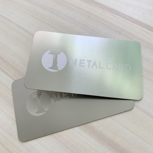 Stainless steel laser engraved business card for fastest delivery
