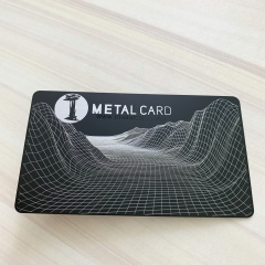 Quick metal black business card for fastest delivery