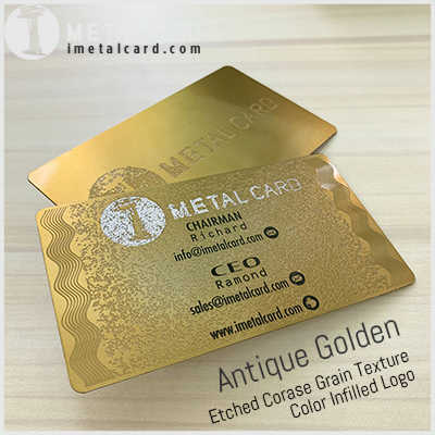 24K gold metal business card