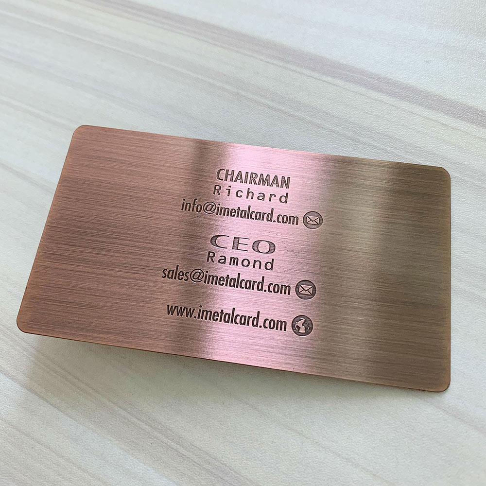 copper business cards