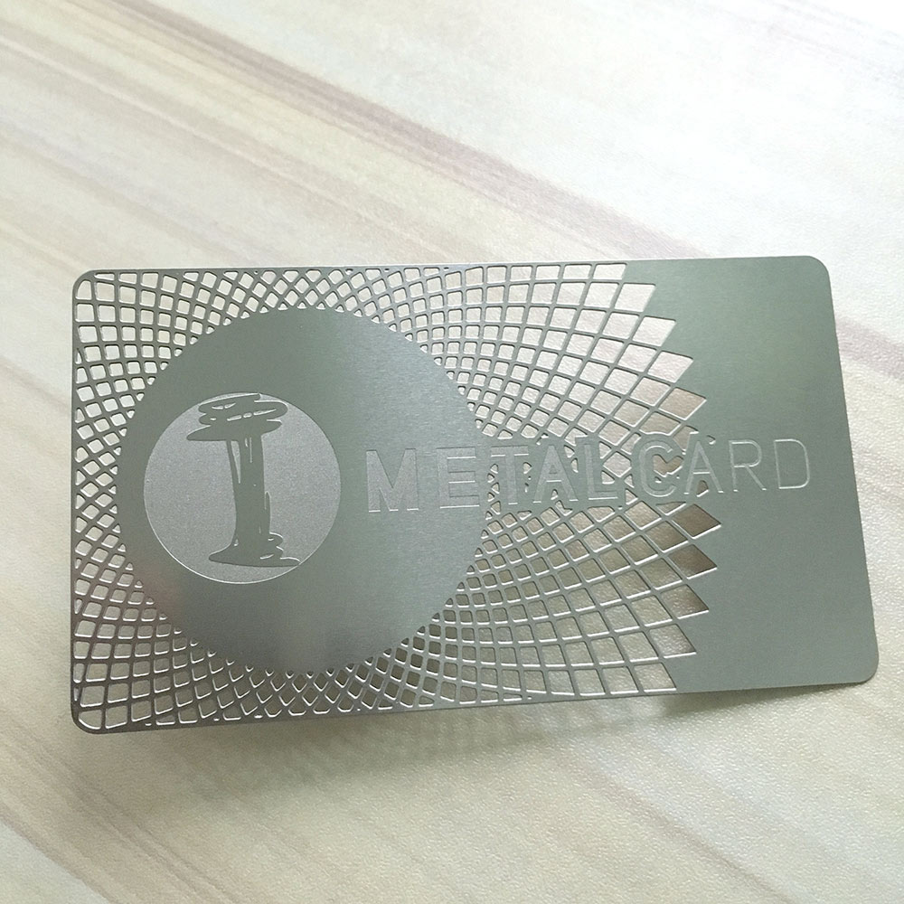 stainless steel business card