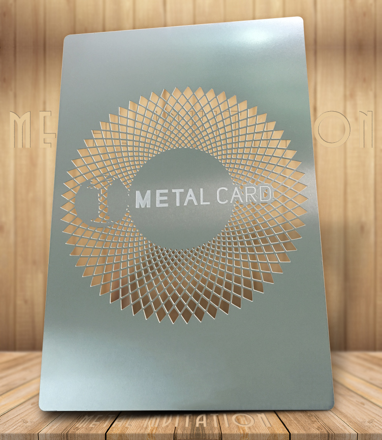 Custom logo metal invitation