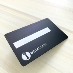 Metal credit magnetic stripe cards