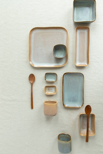 Rectangular Soft Tones Tableware