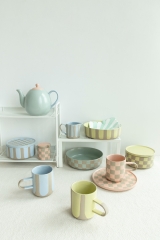 Soft Tone Checkerboard Tableware Collection