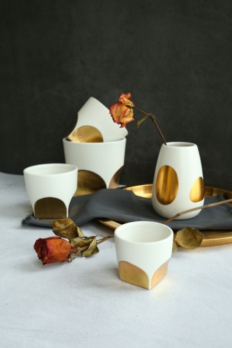 Gold Rose Planter Collection