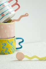 Bright Playful Flowing Lines Mugs