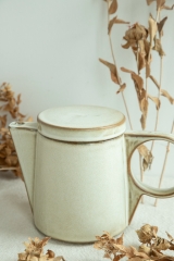 Soft Beige Teapot and Mug