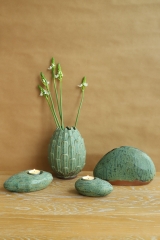 Moss Green Vase and Candle Holder Collection