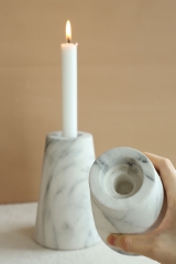 Ivory Taper Ceramic Candleholders