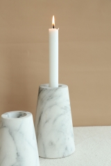 Ivory Taper Ceramic Candleholders