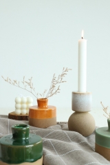 Retro Jade Candleholders and Planters