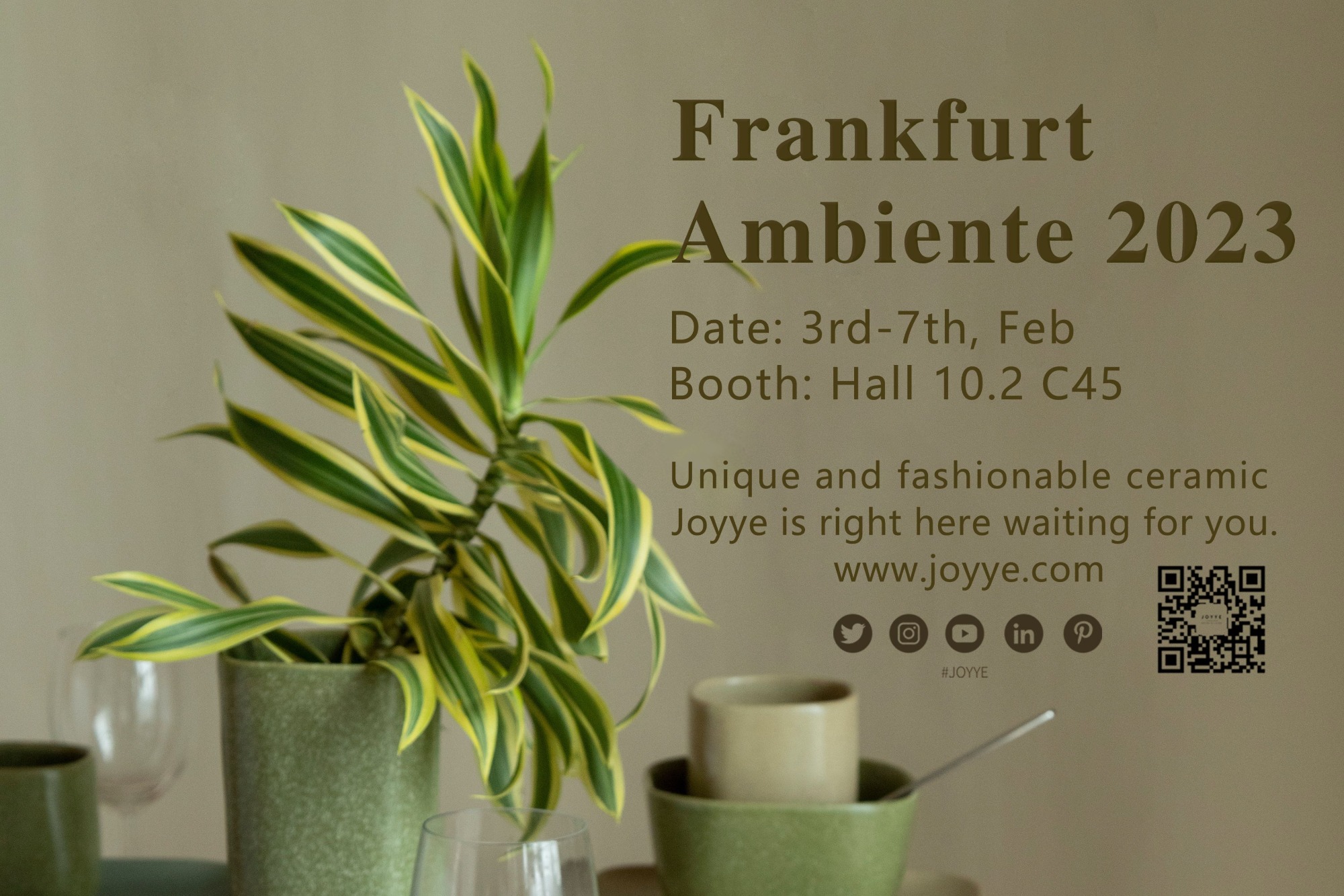 Joyye Frankfurt Ambiente 2023 Invitation