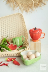 Vibrant Vegetable Shaped Tableware Collection