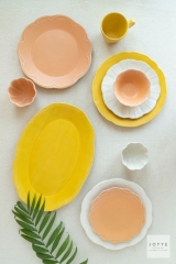 Simple Stripe Matte Glaze Tableware Set