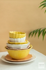 Simple Stripe Matte Glaze Tableware Set