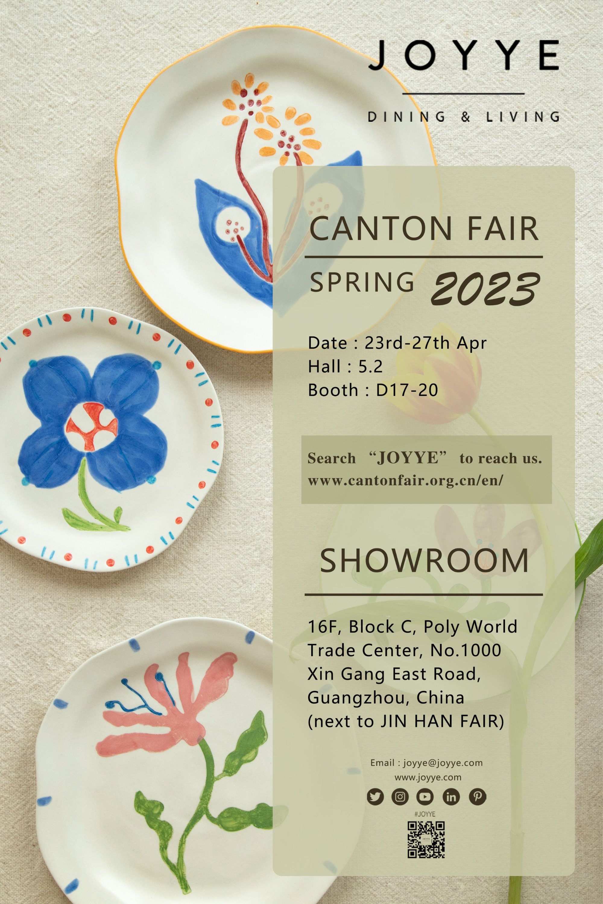 Joyye 2023 Spring Canton Fair Invitation