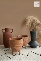 Rough Style Debossed Vase and Planter Collection
