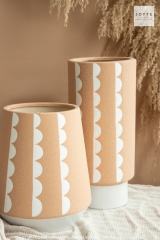 Orange and White Artistic Planter Collection