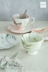 Colorful Marble Effects Ceramic Tableware Collection