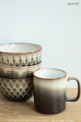 Light Brown and Black Gradient Textures Tableware Collection