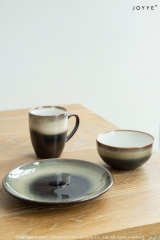 Light Brown and Black Gradient Textures Tableware Collection