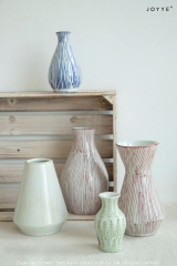 Natural Light Tone Stripes Vase Collection