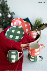 Handpainted Checker Christmas Tableware Collection