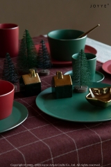 Christmas Red and Green Matte Tableware Collection