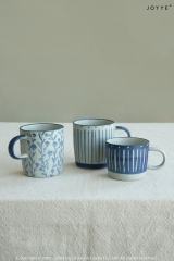 Handpainted and Stamped Elegant Blue Tableware Collection