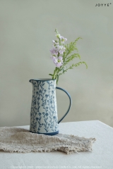 Handpainted and Stamped Elegant Blue Tableware Collection