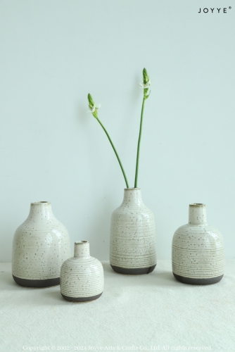 Elegant Cold White Glaze Vase Collection