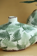 White and Green Crackle Glaze Vase Collection
