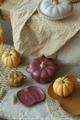 Purple and Brown Stoneware Cookware