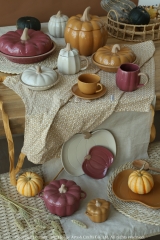 Purple and Brown Stoneware Cookware