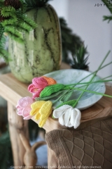 Colorful Handmade Crochet Flowers