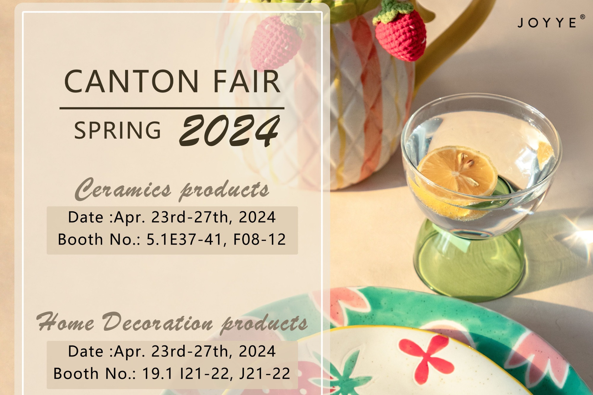 Joyye 2024 Spring Canton Fair Invitation