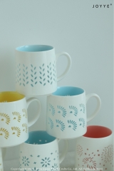 Chic Debossed Patterned Mug Collection