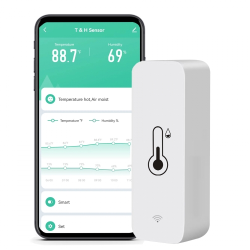 Wifi Smart Temperature Humidity Sensor Hygrometer Thermometer