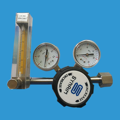 Stainless steel single stage pressure reducer （with flow meter）