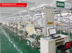 Intelligent garment cut piece hanging conveyor system