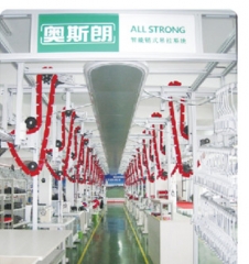 Intelligent garment cut piece hanging conveyor system