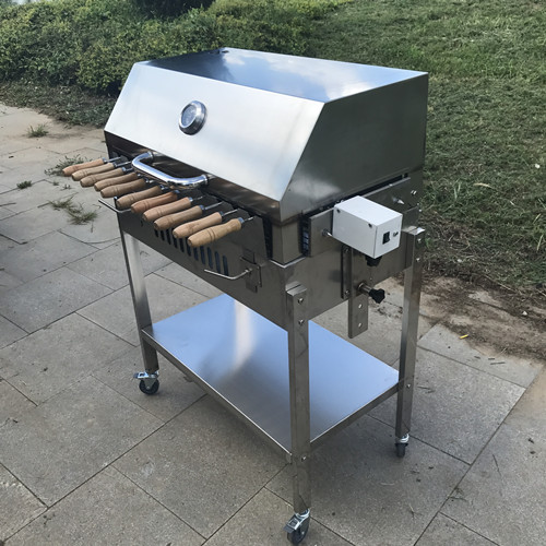 Portable charcoal grills rotating bbq skewer cyprus grill rotisserie