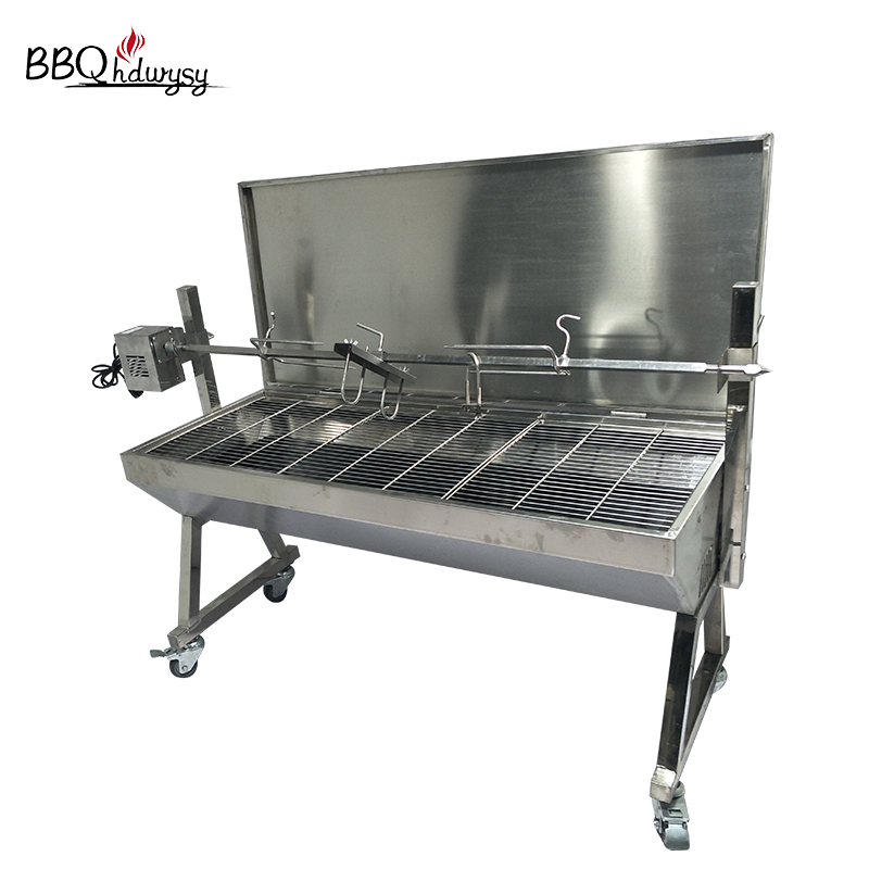 190Lb Charcoal Electric BBQ Pig Lamb Goat Chicken Roaster Stainless ...