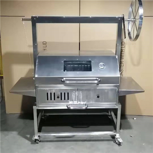 Stainless BBQ Grill Kit with Argentinian Adjustable Heights Charcoal