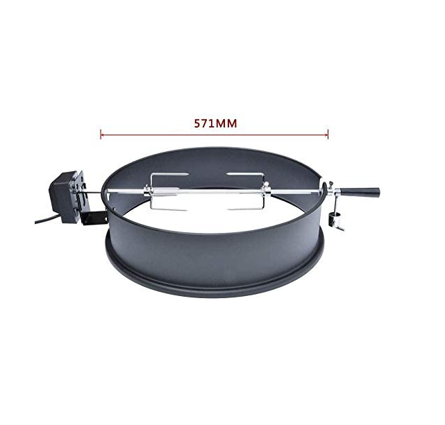 Onlyfire Stainless Steel Rotisserie Ring Kit 21.522.5" Charcoal Kettle