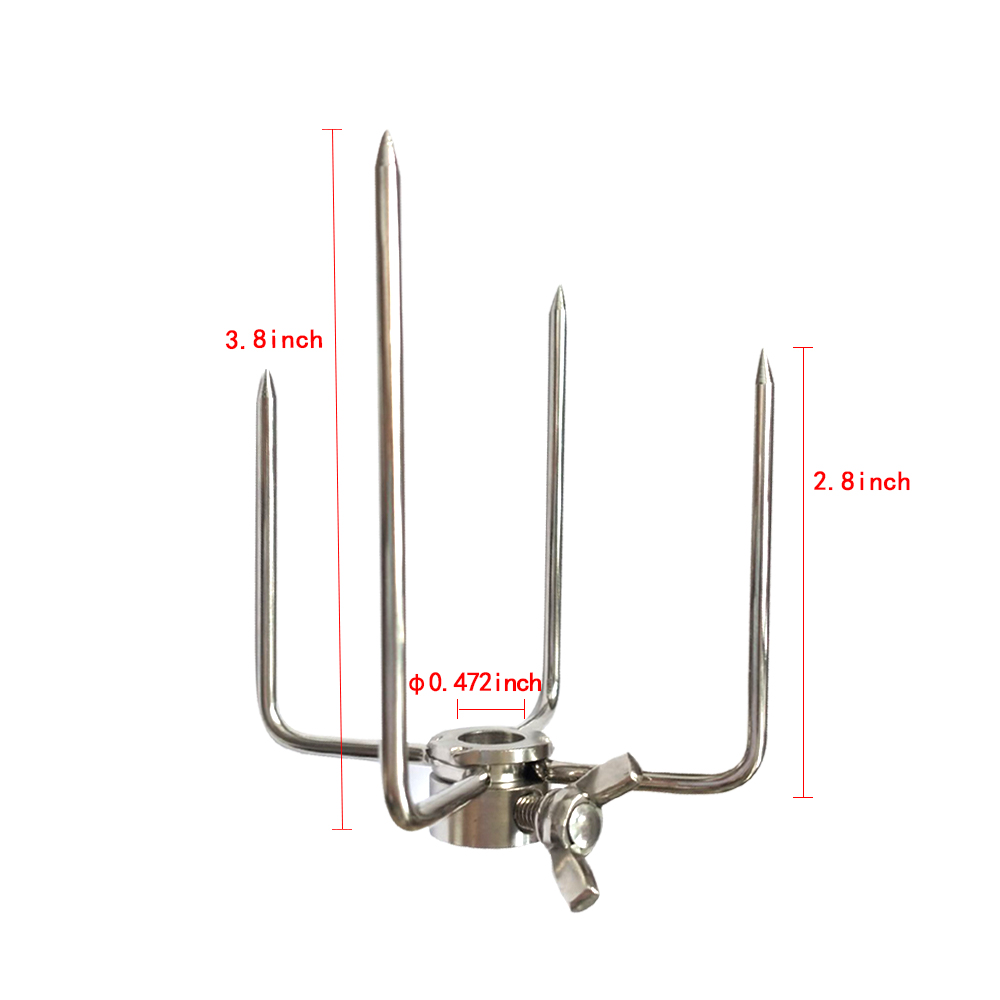 Stainless Steel BBQ Rotisserie Grill Forks for Chicken