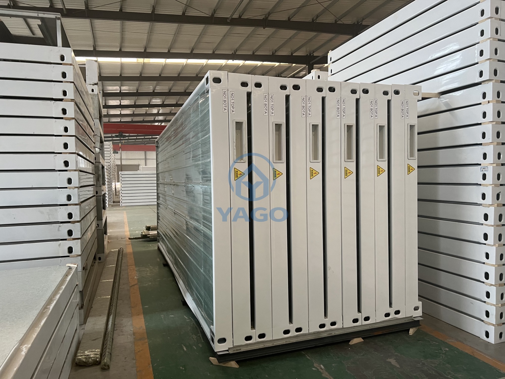 Material Loading For Site Office Building Senegal Construction site